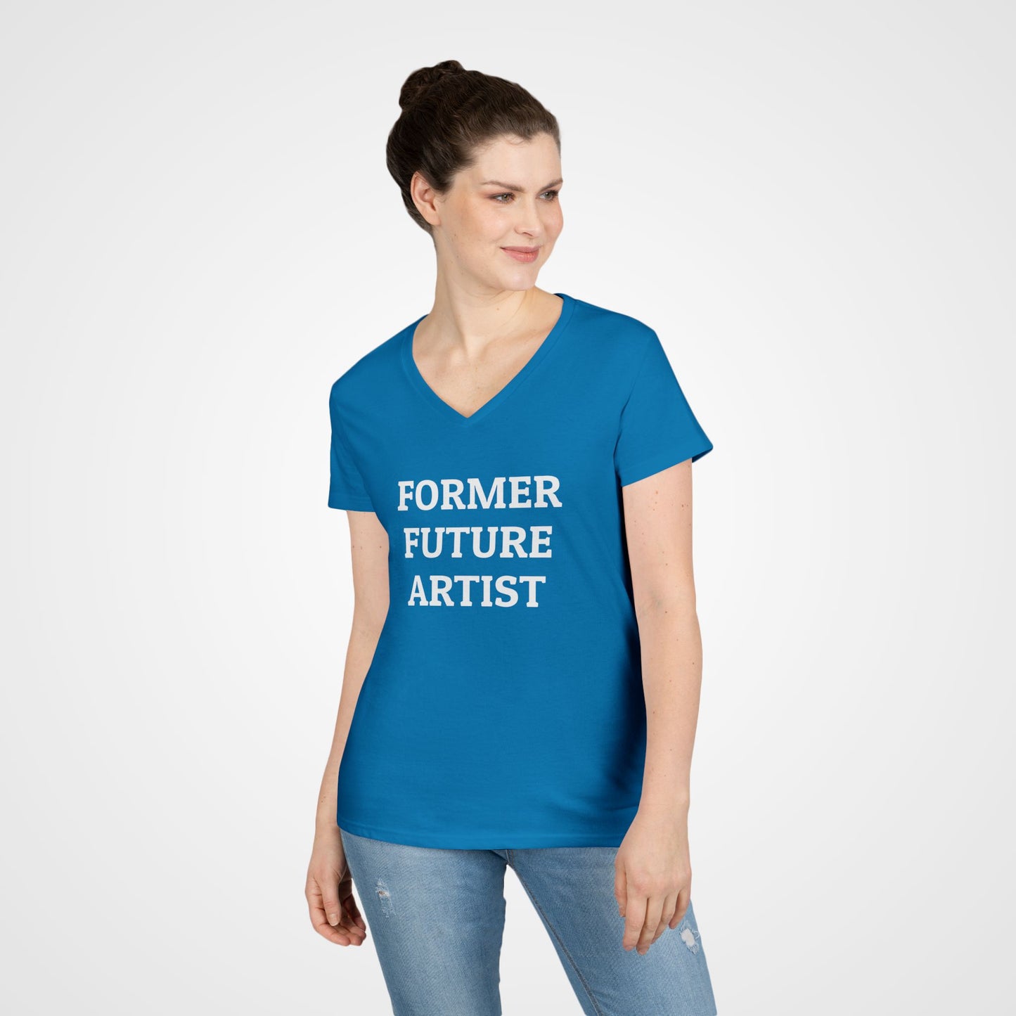 Former Future Artist Women's V-Neck Tee