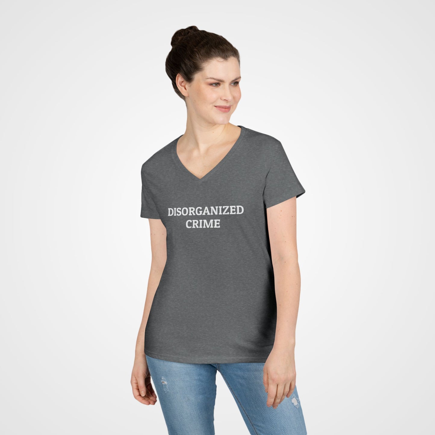 Disorganized Crime Women's V-Neck Tee