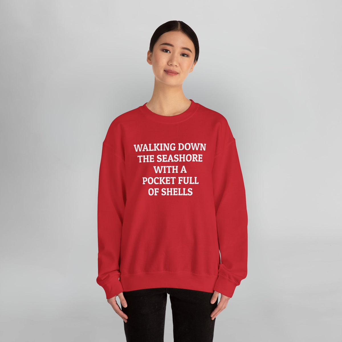 Walking Down the Seashore With a Pocket Full of Shells Sweatshirt