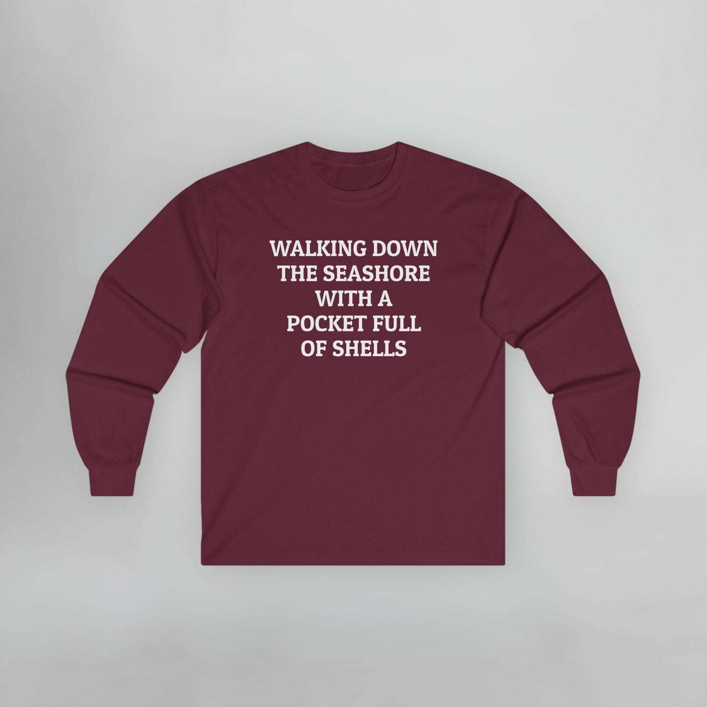 Walking Down the Seashore With a Pocket Full of Shells Long Sleeve Tee