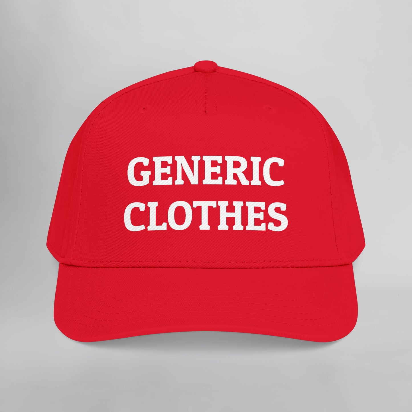 Generic Clothes Embroidered Mid Profile Baseball Cap
