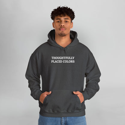 Thoughtfully Placed Colors Hoodie