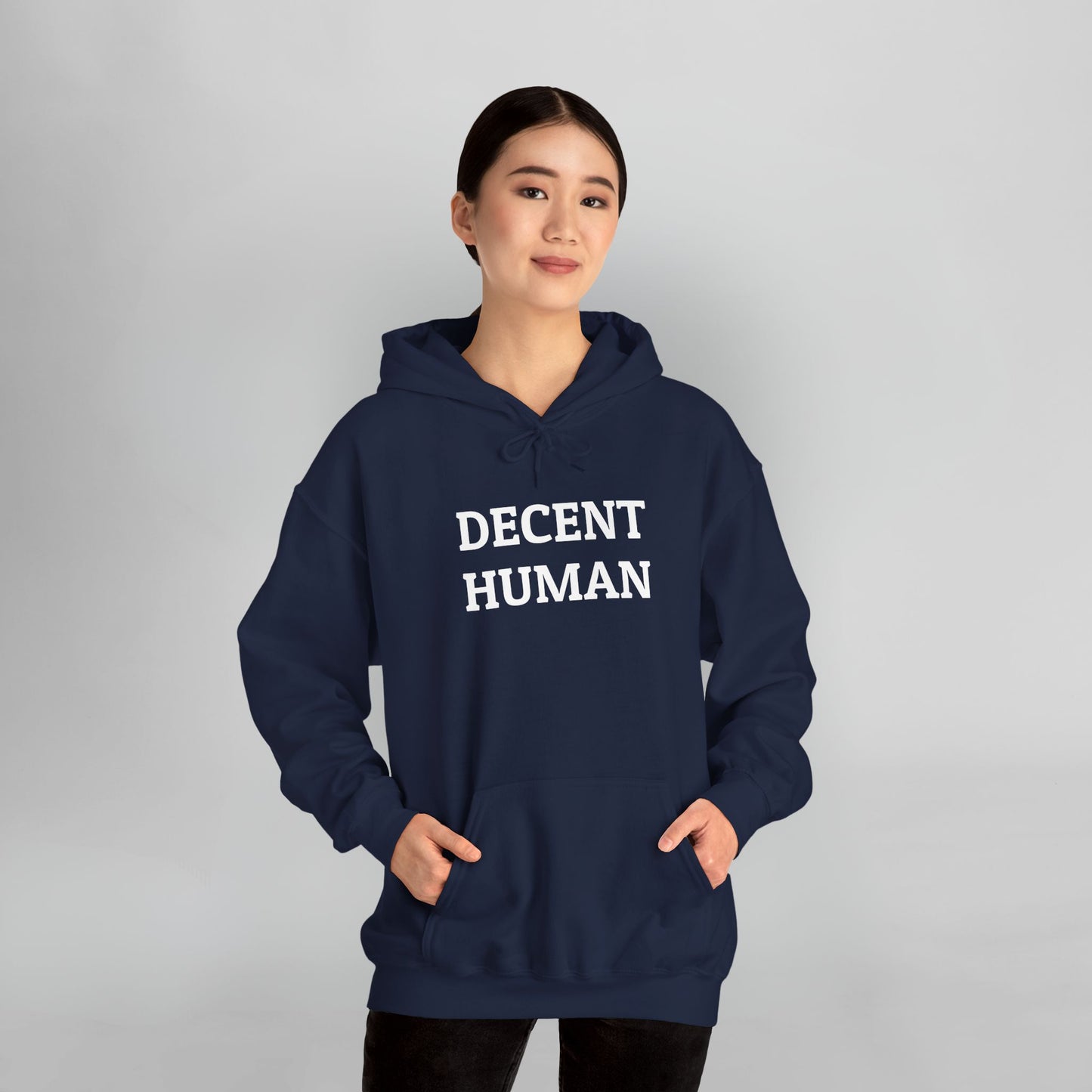 Decent Human Man Hoodie