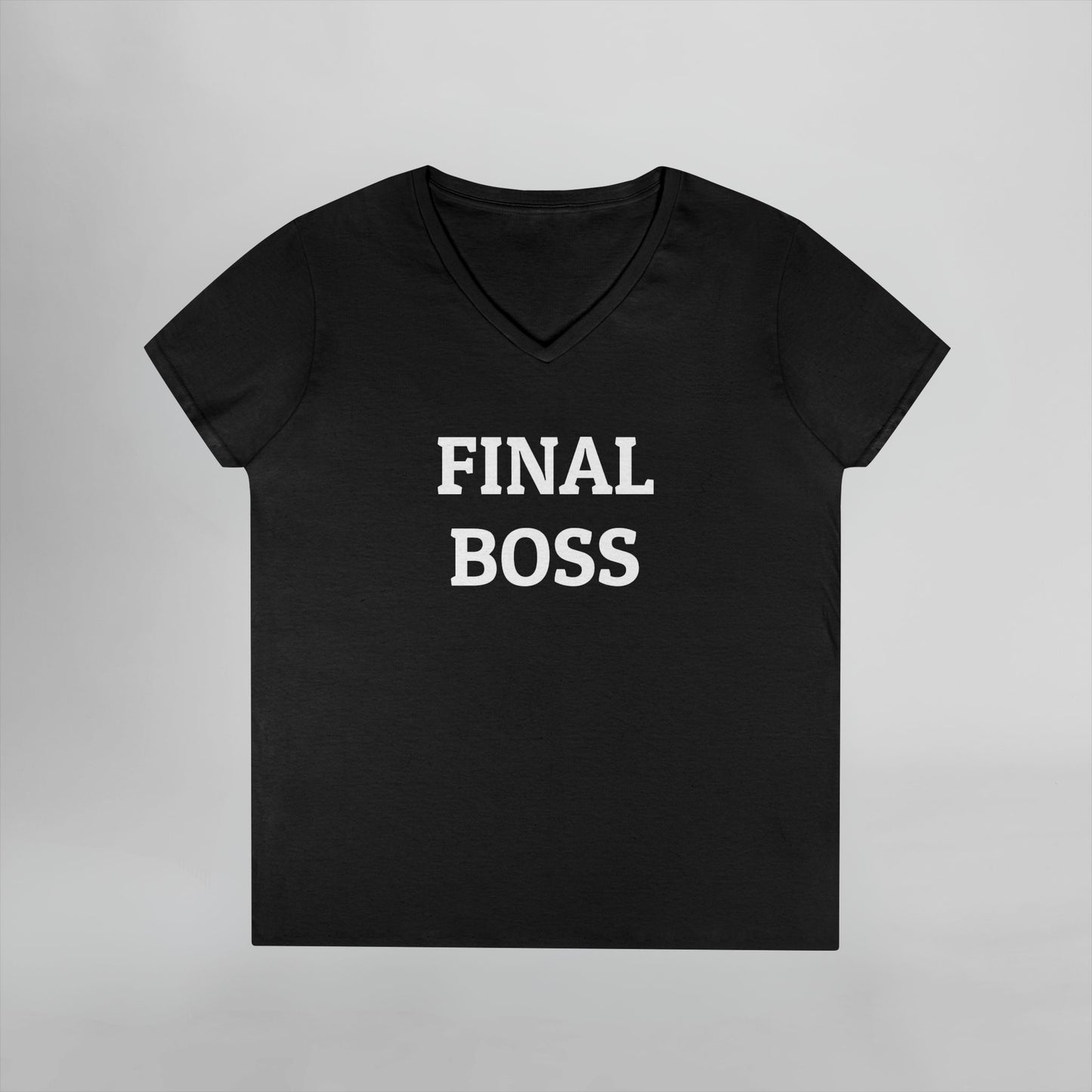 Final Boss Women's V-Neck Tee