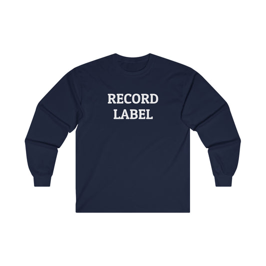 Record Label Long Sleeve Tee