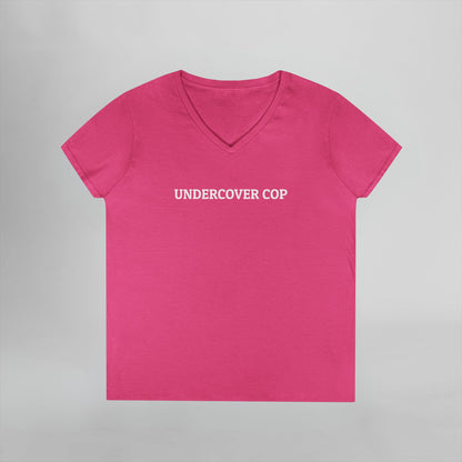 Undercover Cop Women's V-Neck Tee