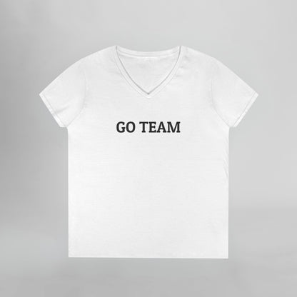 Go Team Women's V-Neck Tee