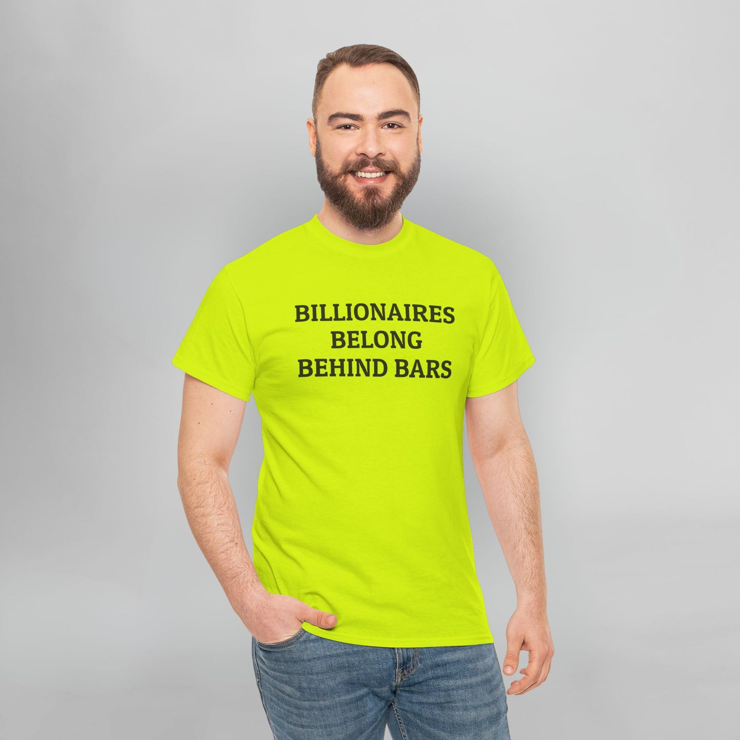 Billionaires Belong Behind Bars Tee