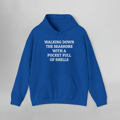 Walking Down the Seashore With a Pocket Full of Shells Hoodie