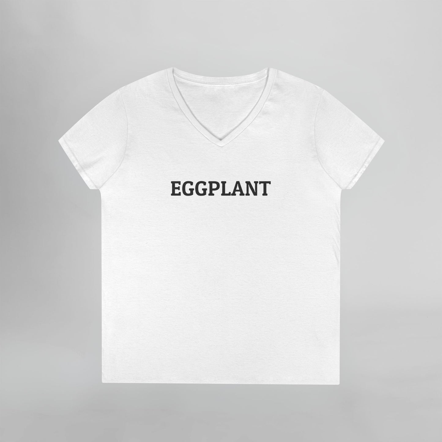Eggplant Women's V-Neck Tee