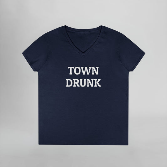 Town Drunk Women's V-Neck Tee