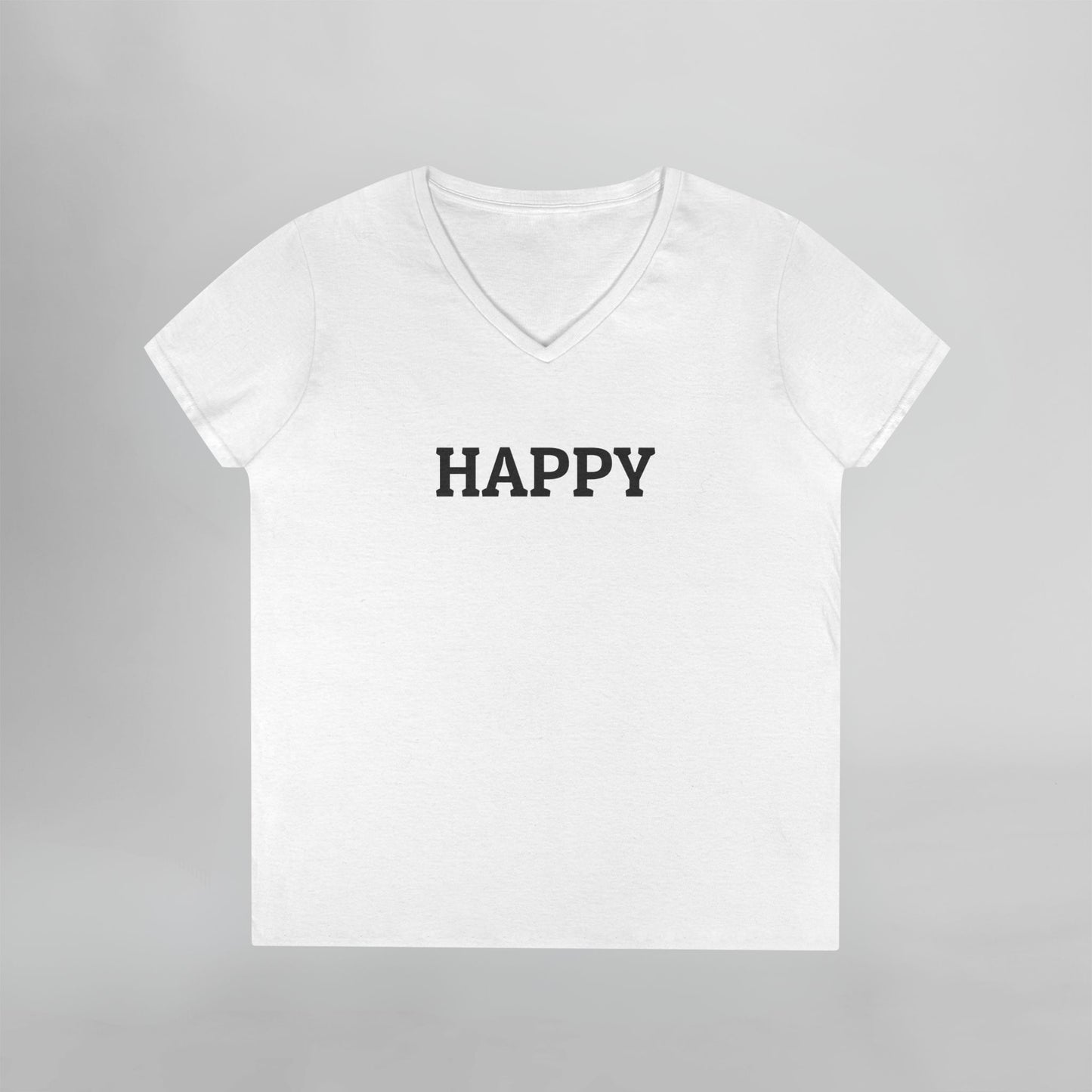 Happy Women's V-Neck Tee