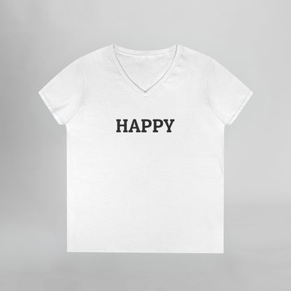 Happy Women's V-Neck Tee