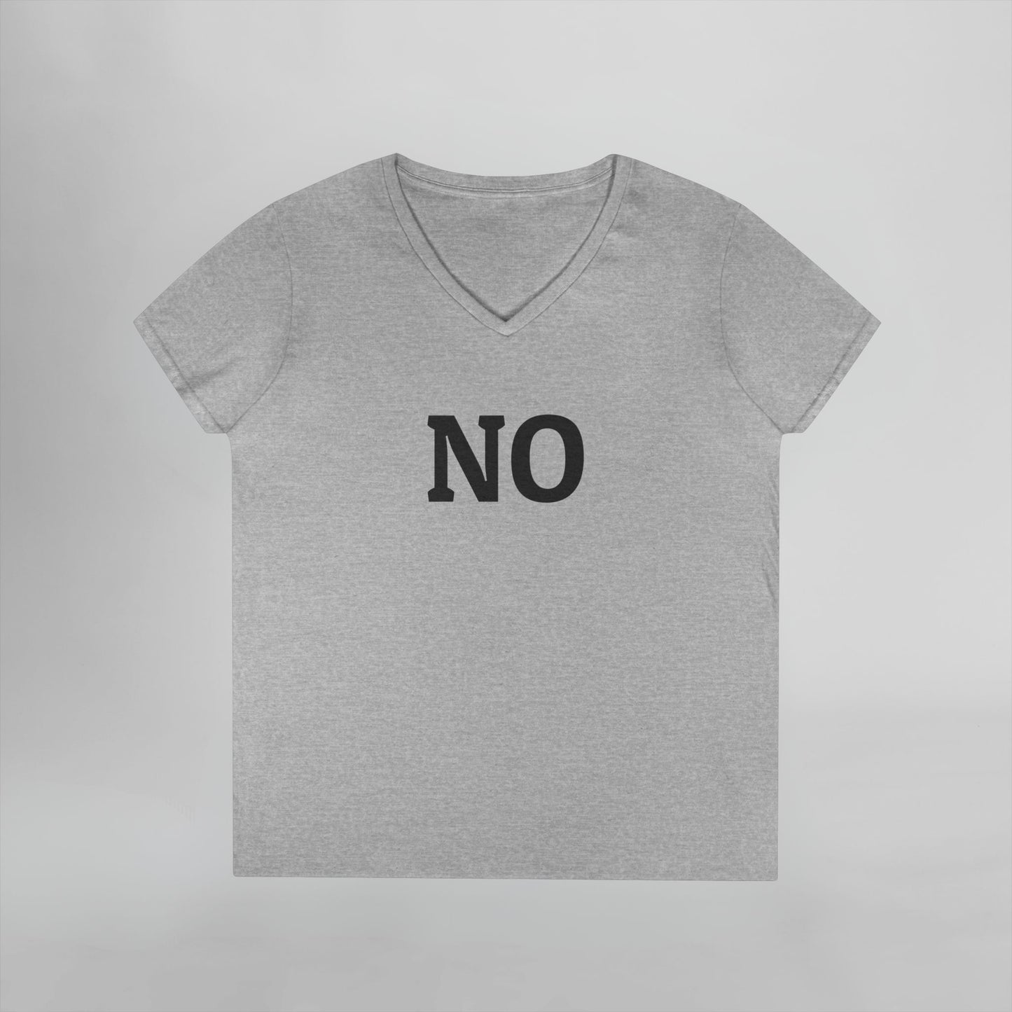 No Women's V-Neck Tee