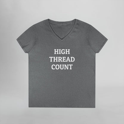 High Thread Count Women's V-Neck Tee
