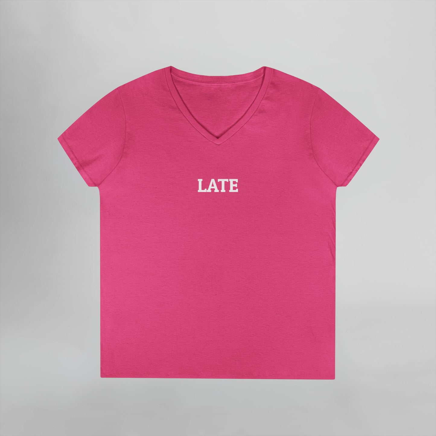 Late Women's V-Neck Tee