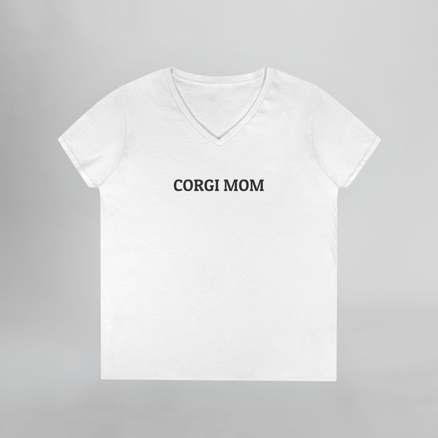 Corgi Mom Women's V-Neck Tee