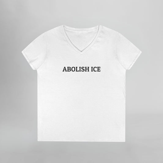 Abolish ICE Women's V-Neck Tee