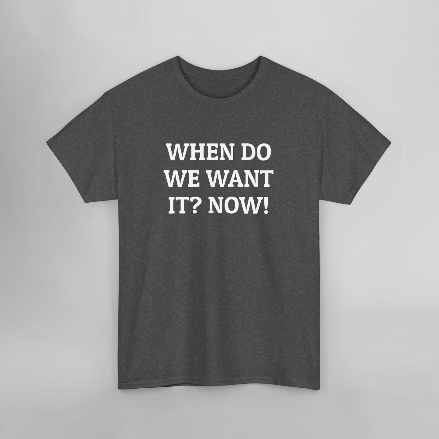 When Do We Want It? Now! Tee