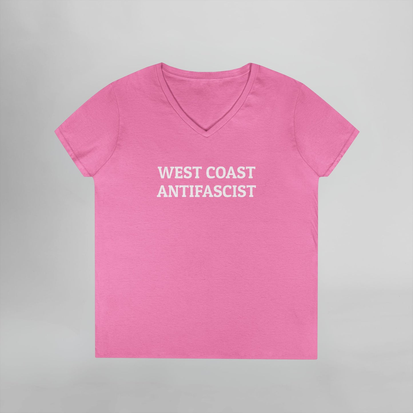 West Coast Antifascist Women's V-Neck Tee
