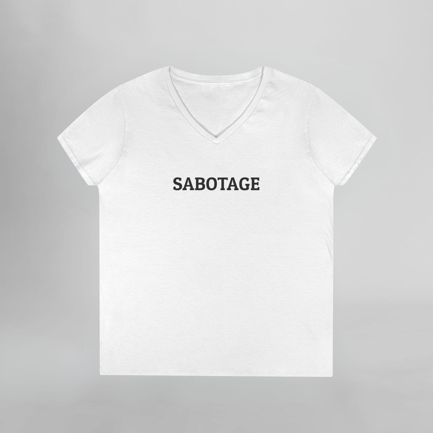 Sabotage Women's V-Neck Tee