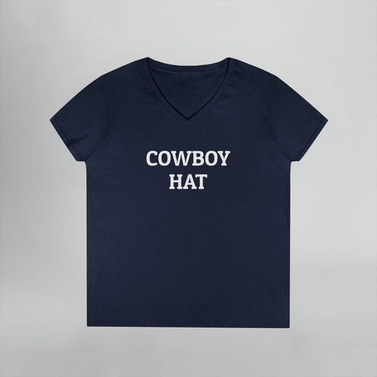 Cowboy Hat Women's V-Neck Tee