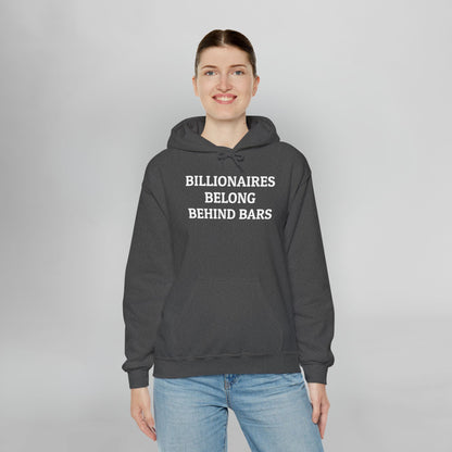 Billionaires Belong Behind Bars Hoodie