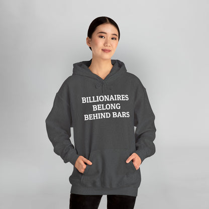 Billionaires Belong Behind Bars Hoodie