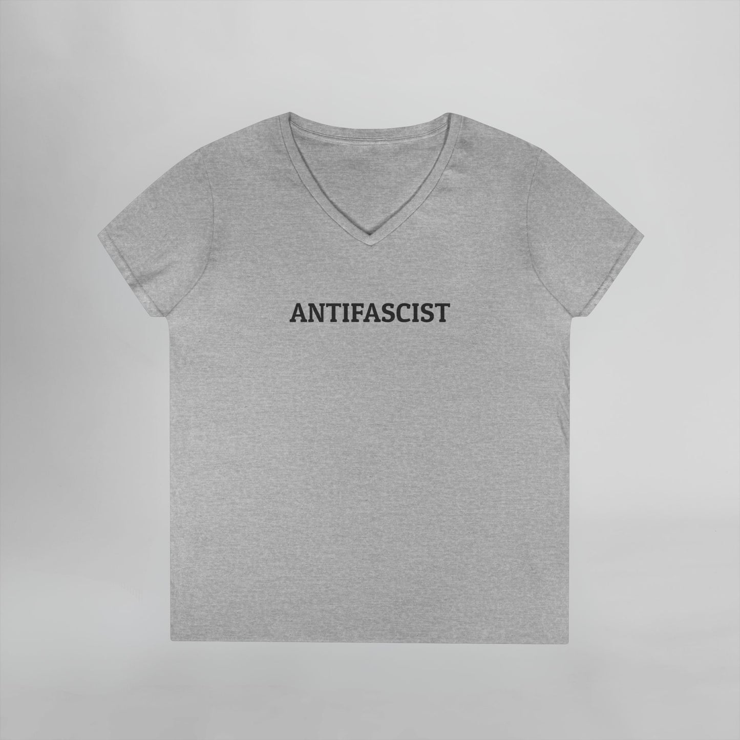 Antifascist Women's V-Neck Tee