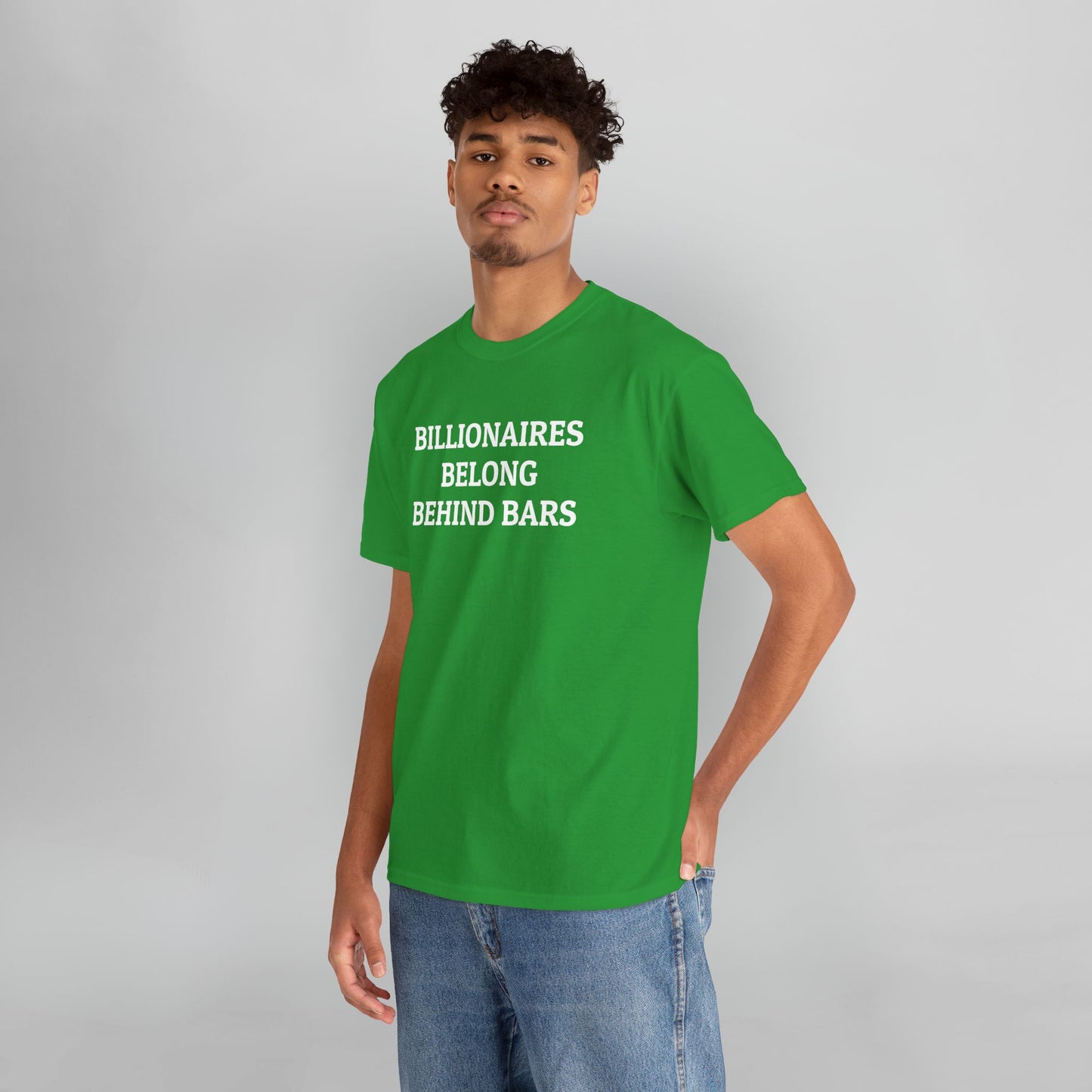 Billionaires Belong Behind Bars Tee