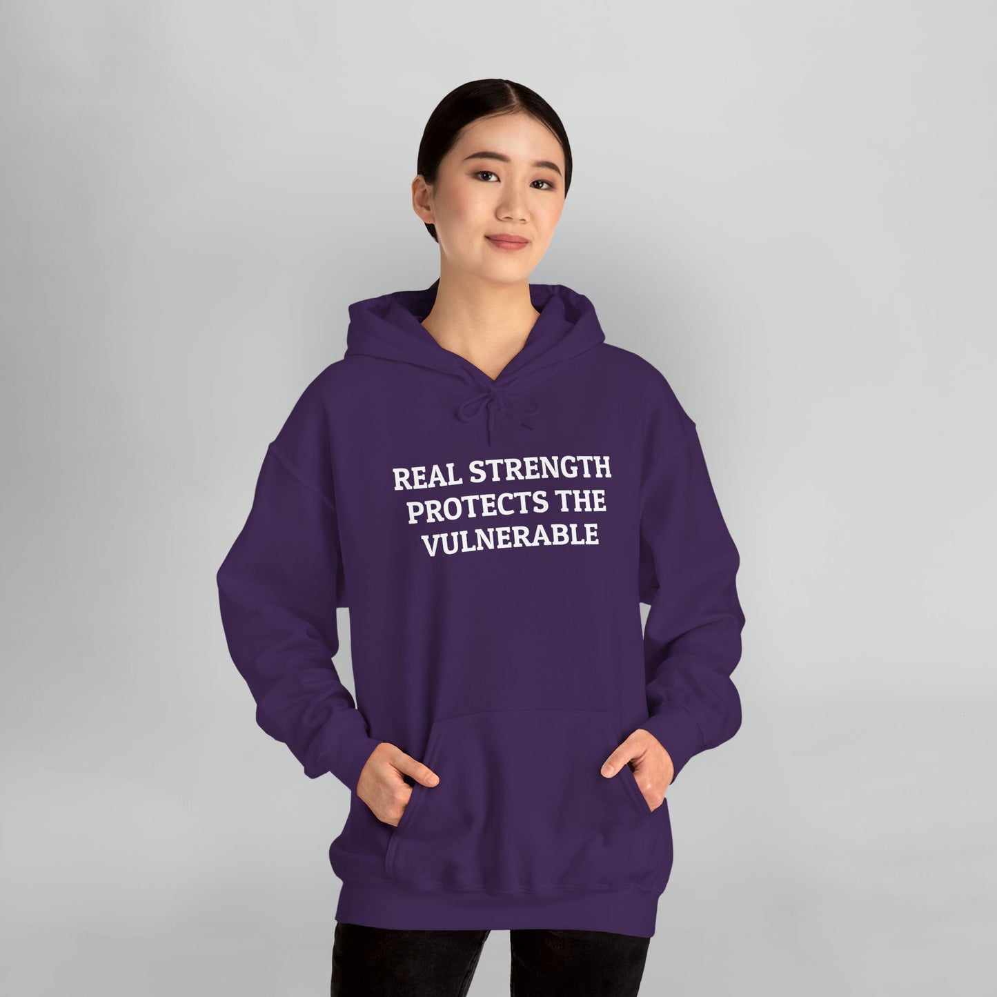 Real Strength Protects the Vulnerable Hoodie