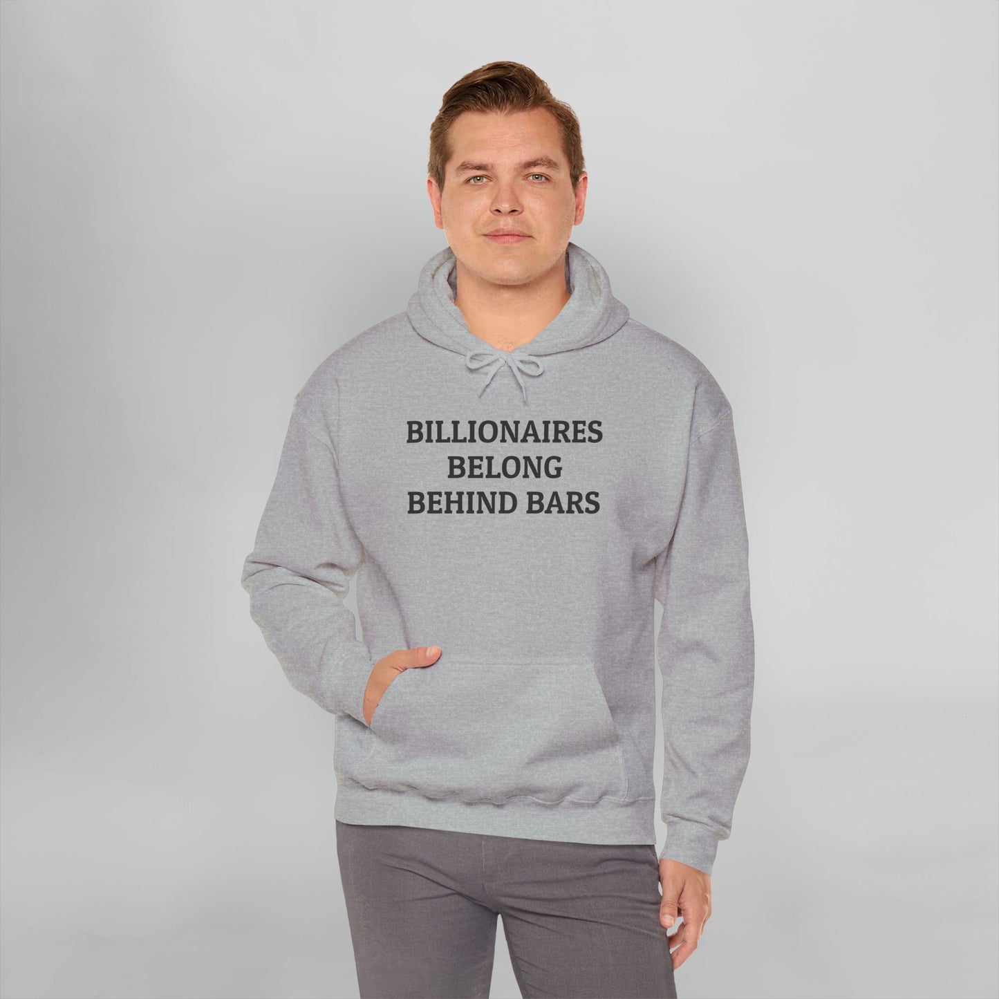 Billionaires Belong Behind Bars Hoodie