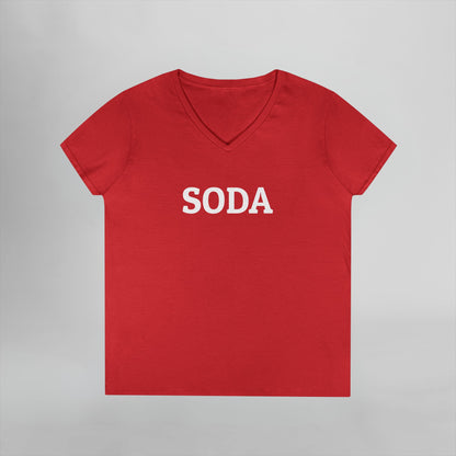 Soda Women's V-Neck Tee