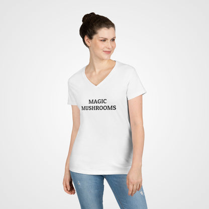 Magic Mushrooms Women's V-Neck Tee