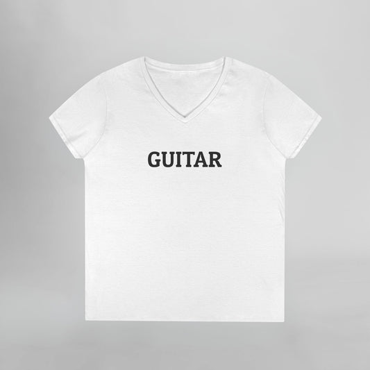 Guitar Women's V-Neck Tee