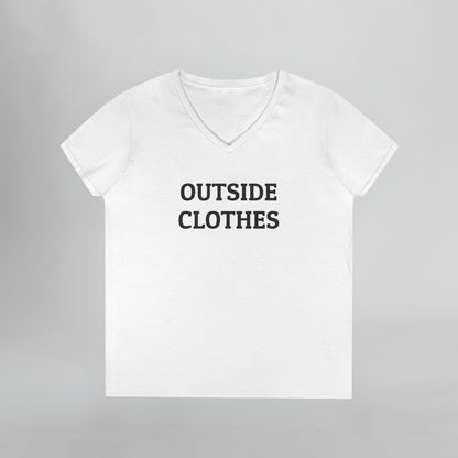 Outside Clothes Women's V-Neck Tee