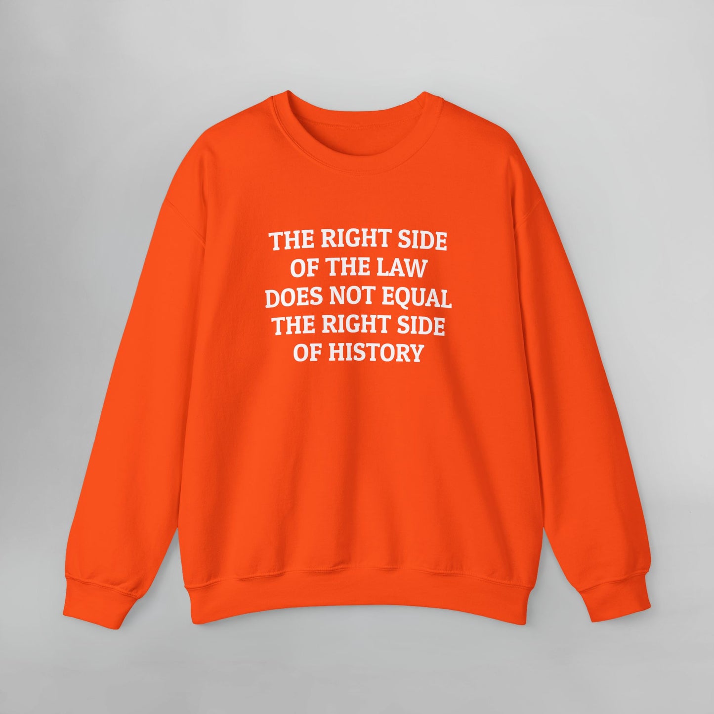 The Right Side of the Law Does Not Equal The Right Side of History Sweatshirt