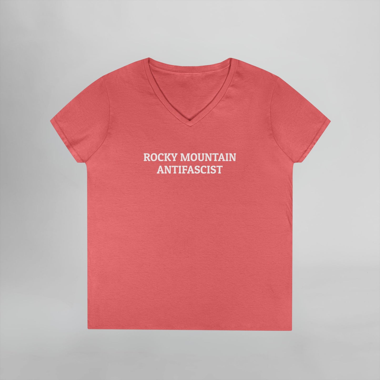 Rocky Mountain Antifascist Women's V-Neck Tee