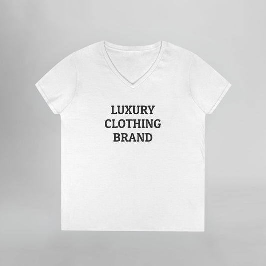 Luxury Clothing Brand Women's V-Neck Tee
