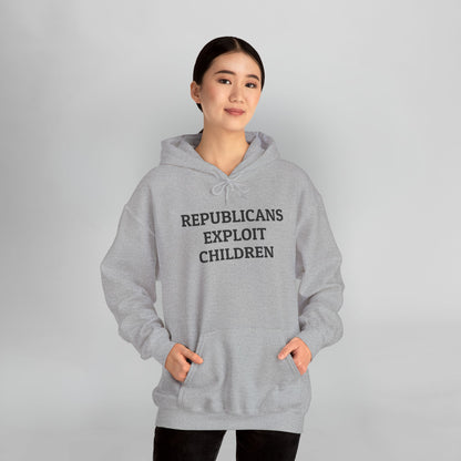 Republicans Exploit Children Hoodie