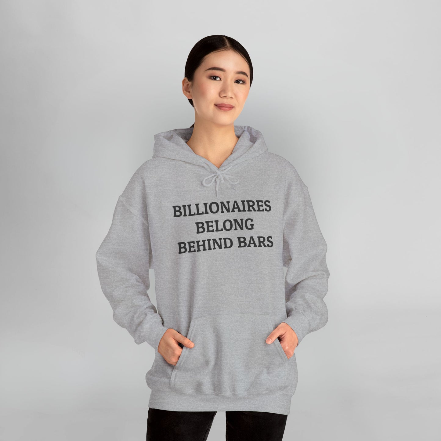 Billionaires Belong Behind Bars Hoodie