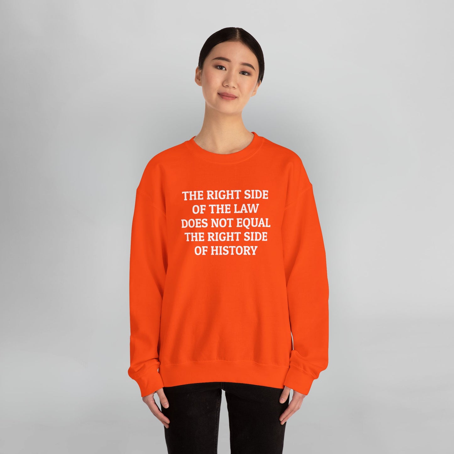 The Right Side of the Law Does Not Equal The Right Side of History Sweatshirt