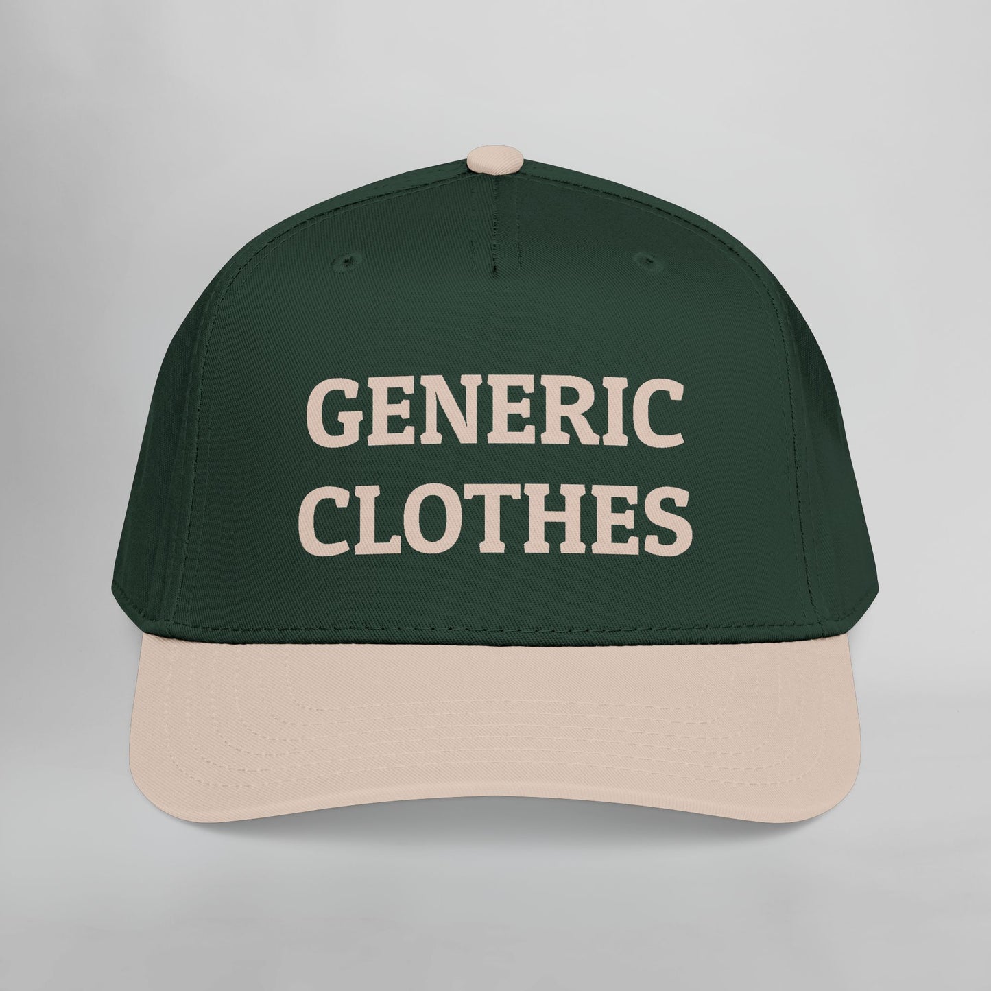 Generic Clothes Embroidered Mid Profile Baseball Cap