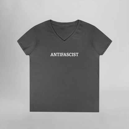 Antifascist Women's V-Neck Tee