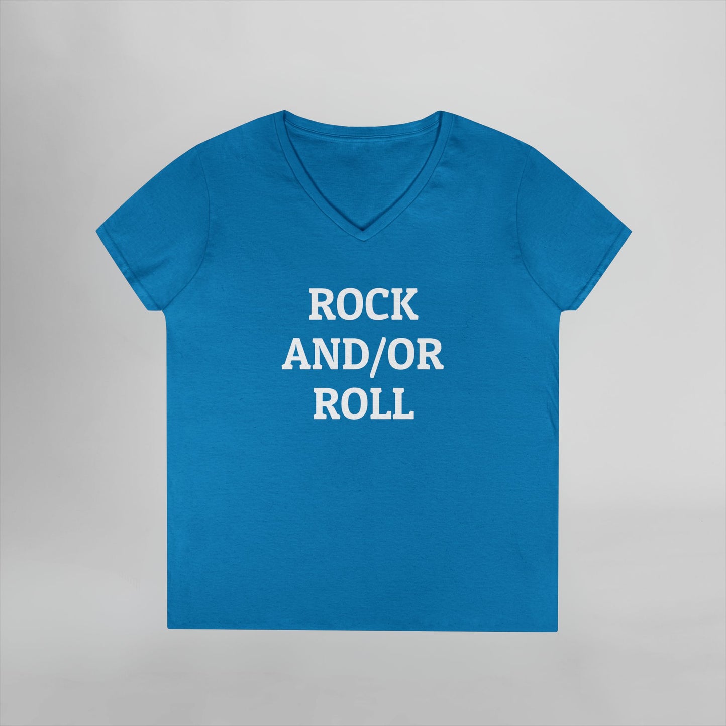 Rock And/Or Roll Women's V-Neck Tee