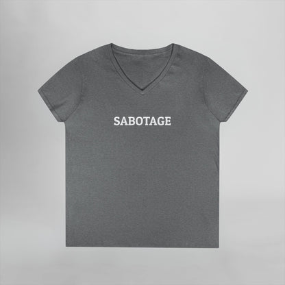 Sabotage Women's V-Neck Tee