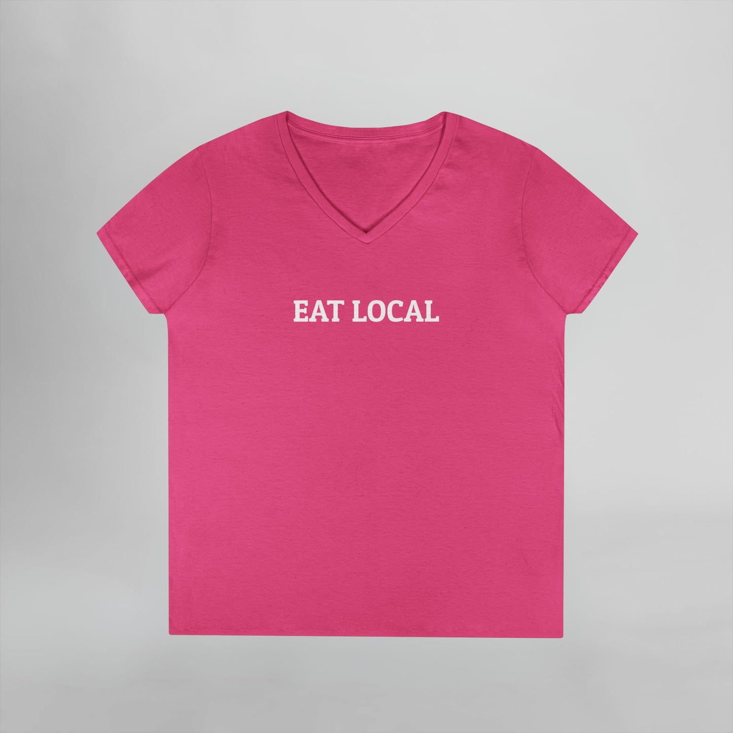 Eat Local Women's V-Neck Tee