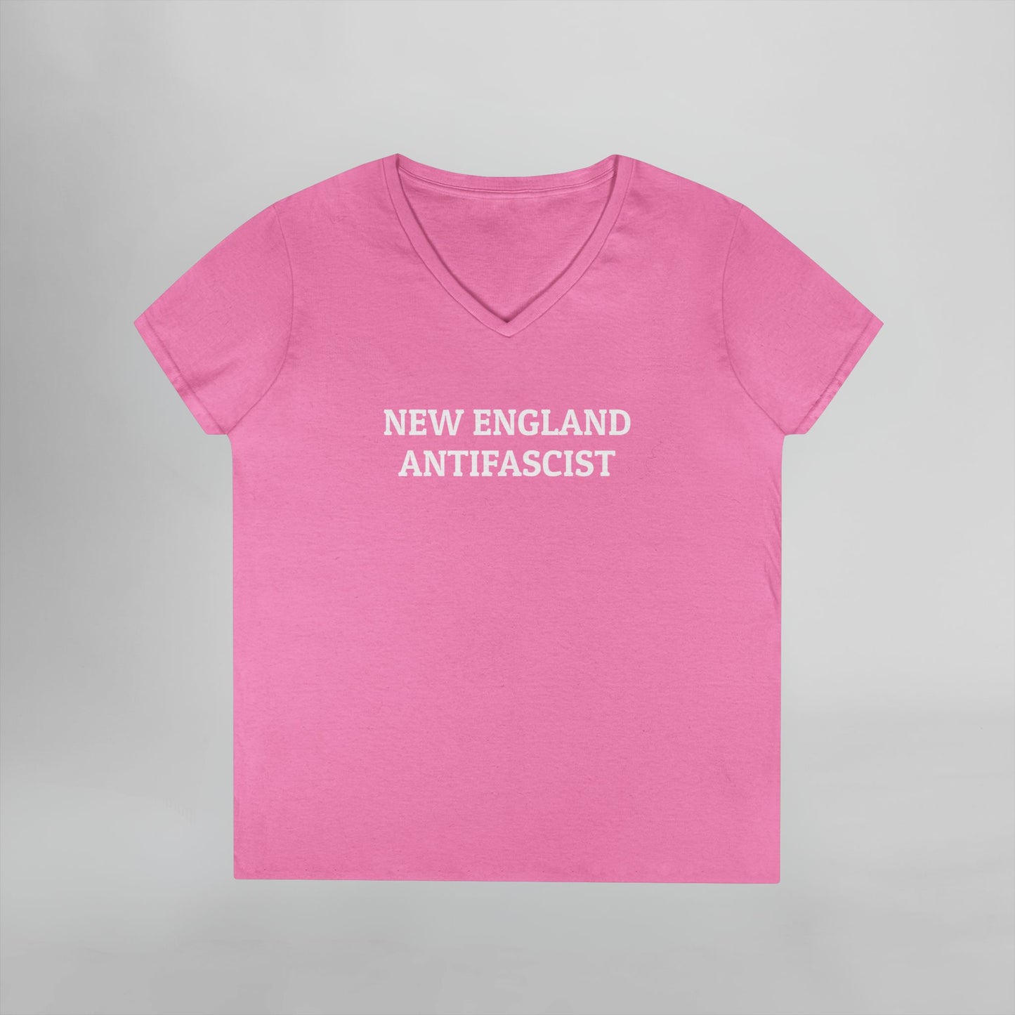New England Antifascist Women's V-Neck Tee