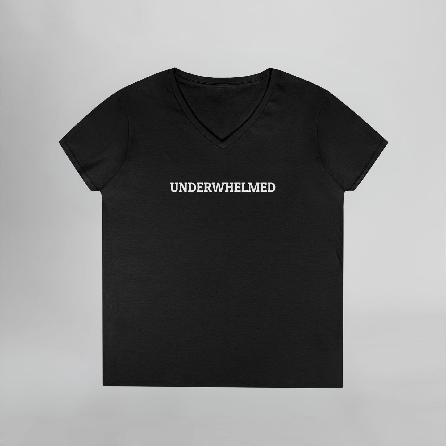 Underwhelmed Women's V-Neck Tee