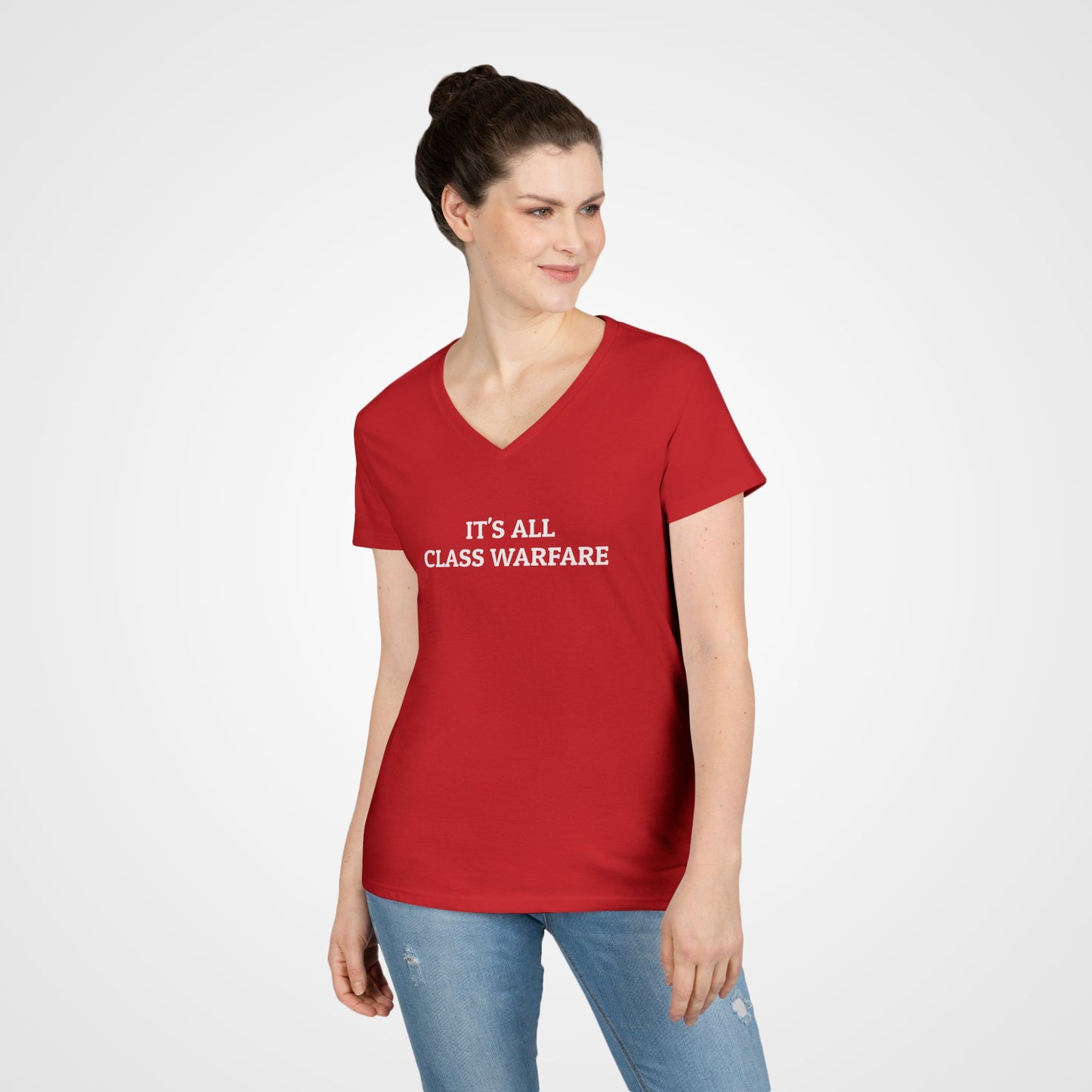 It's All Class Warfare Women's V-Neck Tee